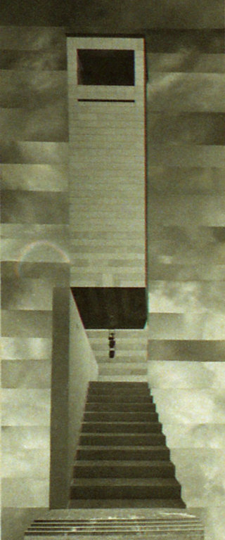 Stadthaustriptychon Teil I (2012) / 23cmx37cm / Papier Collage 